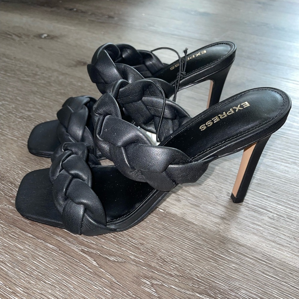 Express Braided Double Band Heeled Sandals